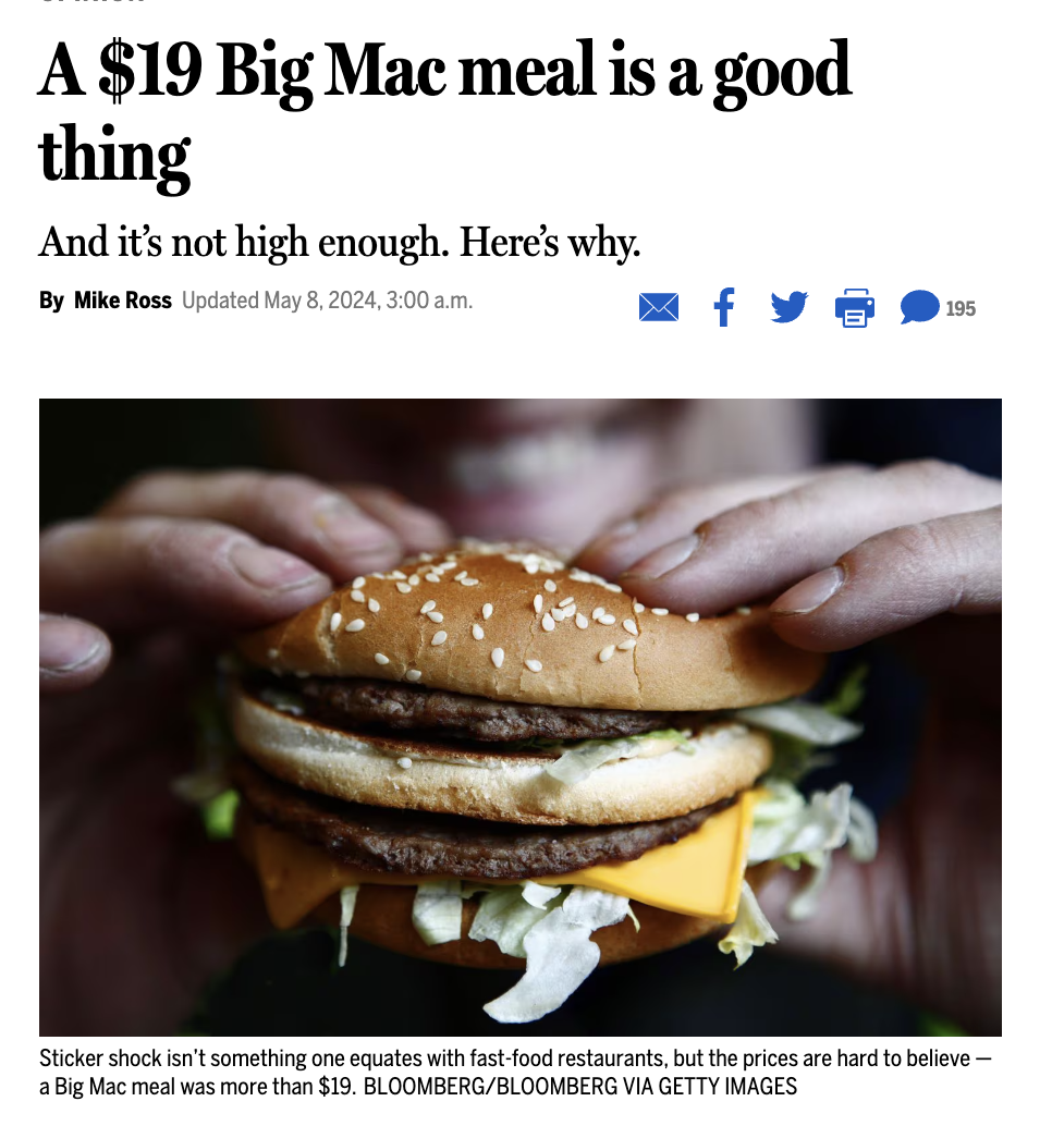 walmart big mac sauce - A $19 Big Mac meal is a good thing And it's not high enough. Here's why. By Mike Ross Updated , a.m. 195 Sticker shock isn't something one equates with fastfood restaurants, but the prices are hard to believe a Big Mac meal was mor